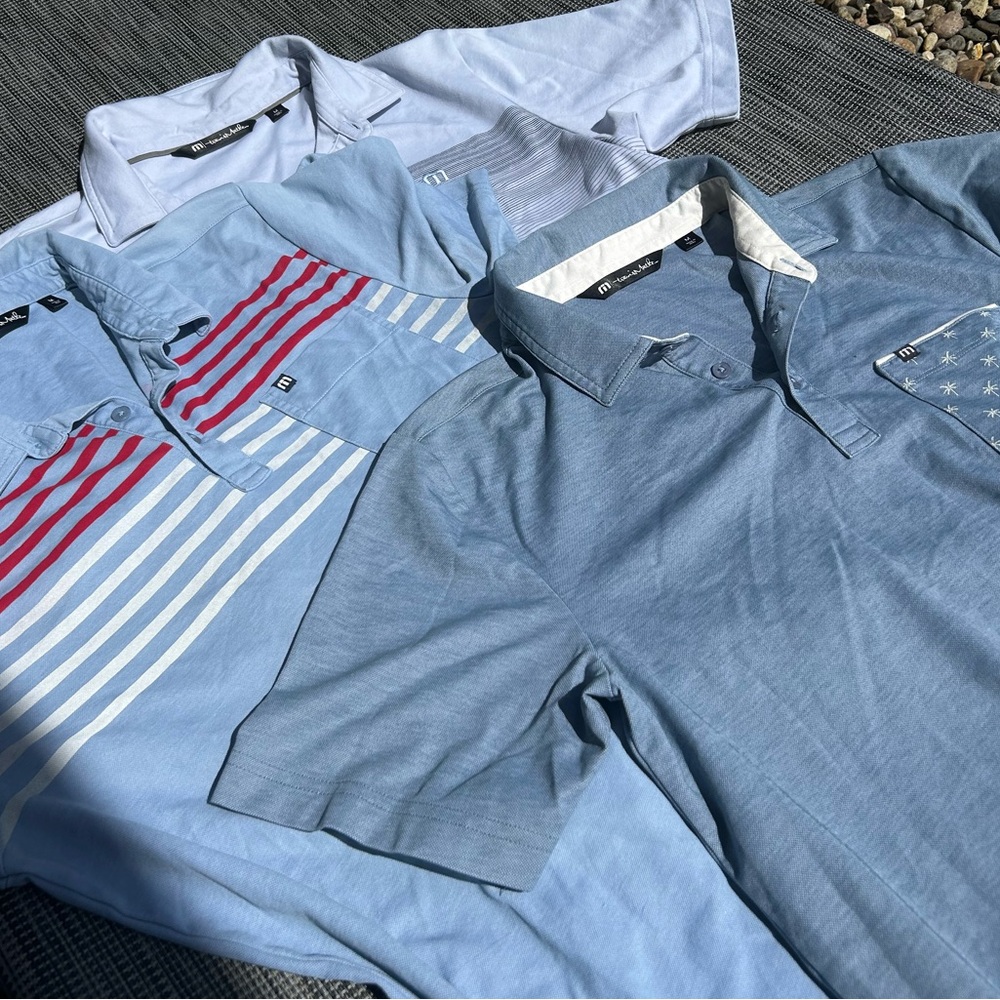 Lot of 3 Travis Mathew Men’s Polos Size M